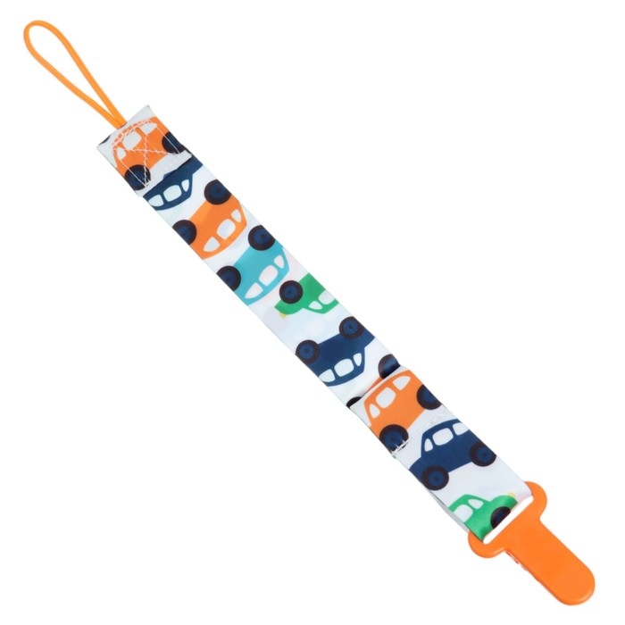 Держатель для соски - пустышки &laquo;Машинки&raquo;, на ленте