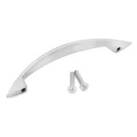 Ручка-скоба мебельная ТУНДРА LIGHT РС003AL, м/о 96 мм, цвет хром