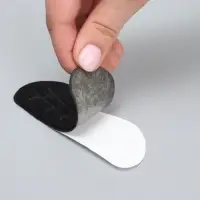 Пяткоудерживатели для обуви, на клеевой основе, 10&times;4 см, пара, чёрные