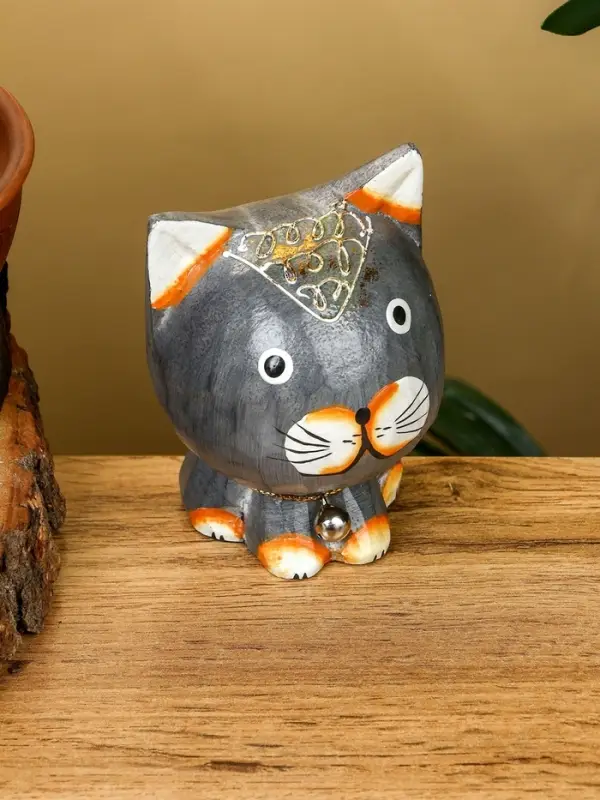 Сувенир &laquo;Котик&raquo;, 8&times;7&times;10 см, дерево, серый