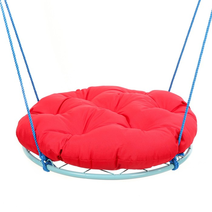 Качели Качели "Гнездо" с подушкой d 90 см, макс нагрузка 80 кг, красная подушка