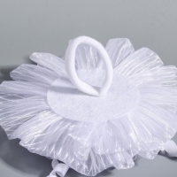 Бант для волос на выпускной, ВИНКС, в горошек с розочкой, 11 см Бант для волос на выпускной, ВИНКС, в горошек с розочкой, 11 см