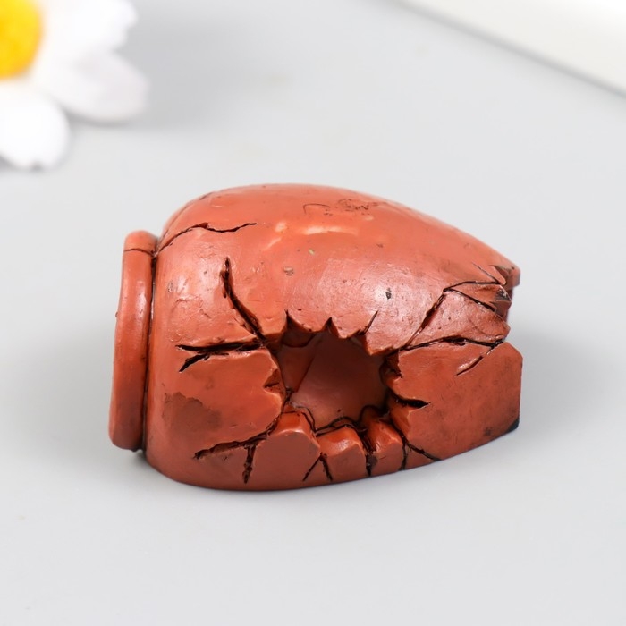 Фигурка для флорариума полистоун Фигурка для флорариума полистоун "Черепок разбитой вазы" 5х4х3,2 см