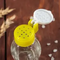 Солонка стеклянная &laquo;Яркая&raquo;, 30 мл, 3,5&times;7 см, цвет МИКС