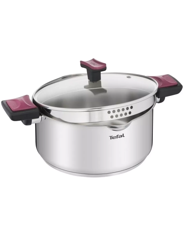 Кастрюля со стеклянной крышкой Cook&Clip 20 см, 2,9 л