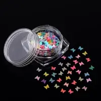 Пайетки для декора &laquo;Бабочки&raquo;, разноцветные