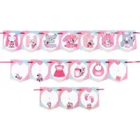 Гирлянда на ленте &laquo;Мне 1 год&raquo; с местом для фото, длина 176 см, Минни Маус