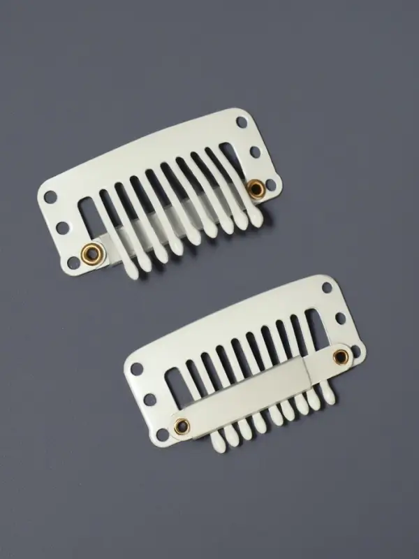 Зажимы для наращивания волос, набор - 4 шт., 3.2 (&plusmn;1) см, бежевые