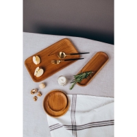 Блюдо 27х11х2 см, тиковое дерево