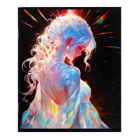 Тетрадь 48 листов в клетку Calligrata TOP "Жемчужина", обложка мелованный картон, голография, блок офсет, белизна 95%, МИКС