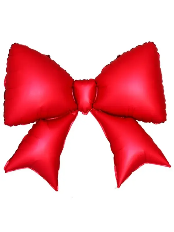 Воздушный шар 39" "Бант" цвет красный, фольга, инд.уп.
