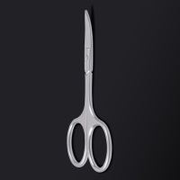 Ножницы маникюрные «Premium», загнутые, узкие, 9,5 см, на блистере, цвет серебристый Ножницы маникюрные «Premium», загнутые, узкие, 9,5 см, на блистере, цвет серебристый