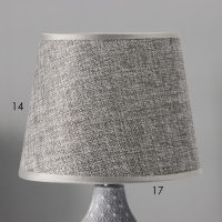 Настольная лампа с абажуром RISALUX &laquo;Маделин&raquo;, Е14, 40 Вт, серый, 18&times;18&times;33.5 см