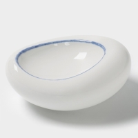 Блюдо овальное "Blue Lagoon" Magistro 20х14,8х8,5см, цвет белый, синий