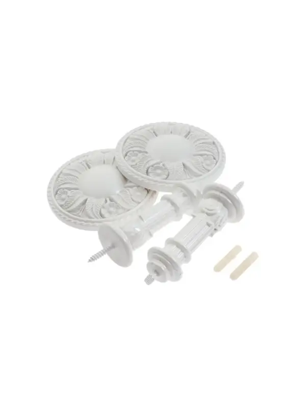 Крючок для штор CAPPIO KS031, d=95 мм, цвет белый, 2 шт