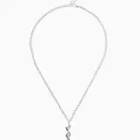 Кулон на цепочке "ДНК", цвет чернёное серебро