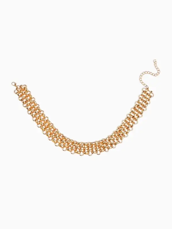 Колье-чокер "Кальчуга", цвет золото