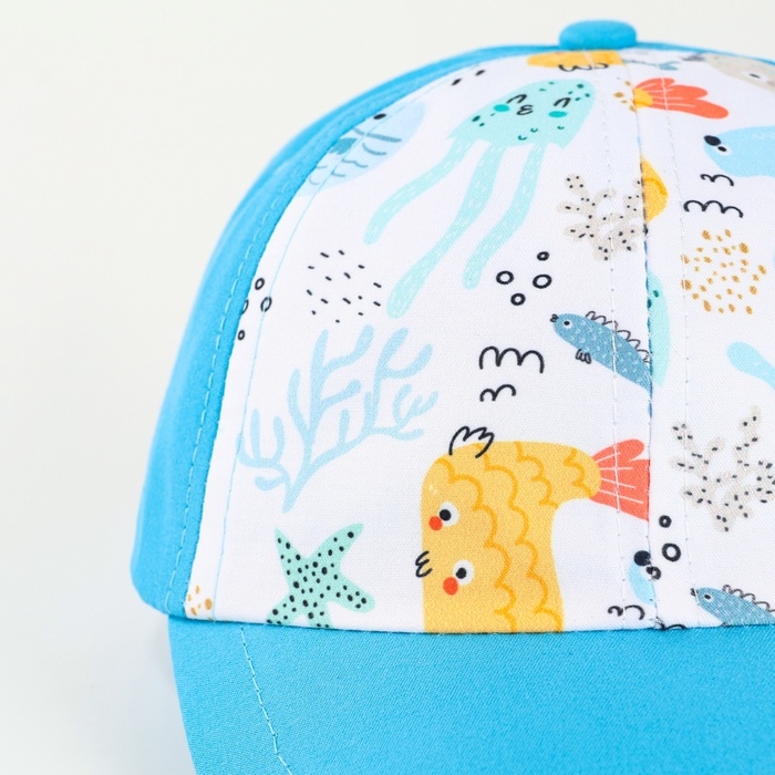 Кепка детская для мальчика &laquo;Подводный мир&raquo;, р-р. 48-50