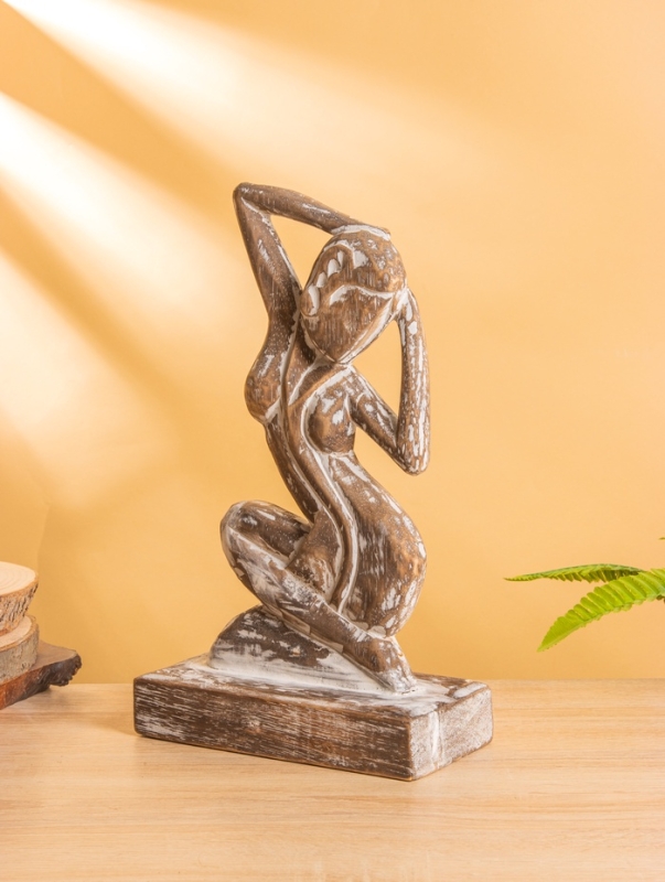 Сувенир "Изящество" дерево 20х10х35 см, цв. коричневый