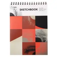 Скетчбук 21х29см для пастели, 30 листов , жесткая обложка, плотность 130 гр, МИКС