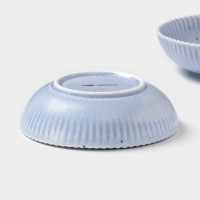 Тарелки глубокие Доляна &laquo;Коралл&raquo;, 700 мл, d=18,2 см, набор 2 шт, фарфор, голубые