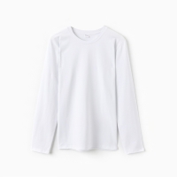 Джемпер (лонгслив) мужской MINAKU: Basic line MAN цвет белый ,размер 54 Джемпер (лонгслив) мужской MINAKU: Basic line MAN цвет белый ,размер 54