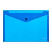 Папка-конверт на кнопке А4, 140 мкм, ErichKrause Fizzy Classic, непрозрачный, тиснение, микс