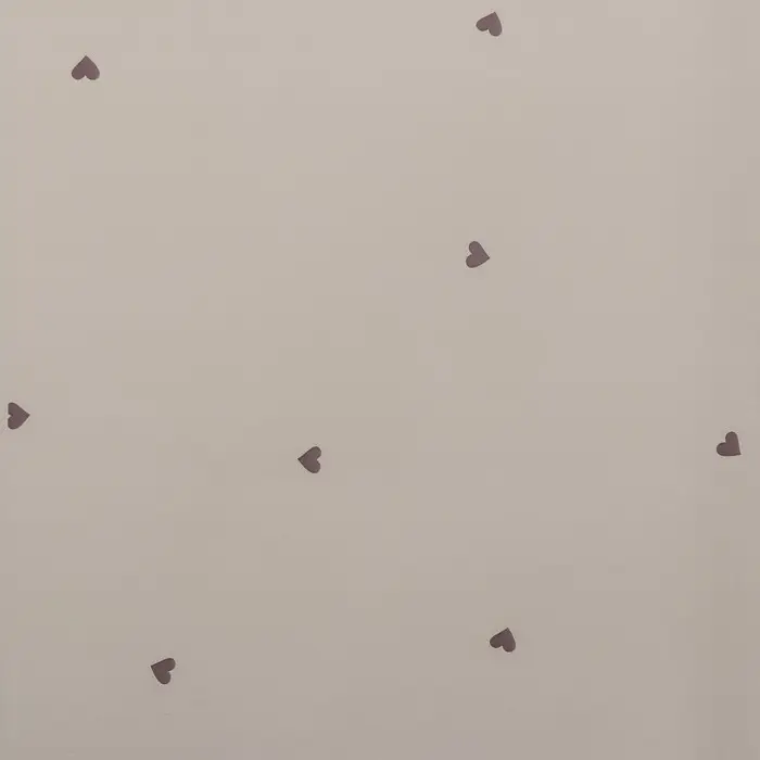 Пленка в листах, 58х58 см, "Сердечки", светлое кофе 65 микрон