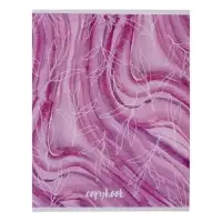 Тетрадь 48 листов в клетку Calligrata &laquo;Листья&raquo;, обложка мелованная бумага, серые листы, МИКС