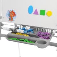 Доска знаний-мольберт 2 двусторонний ДЗМ2/СР серый