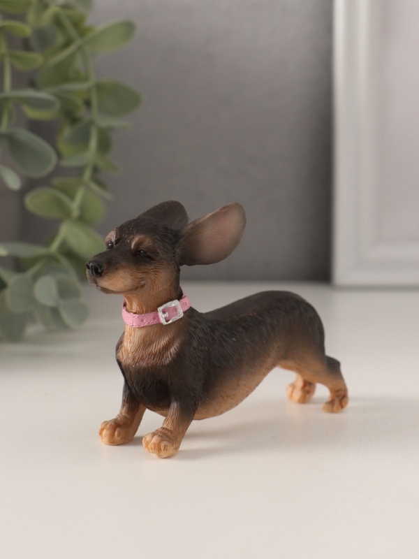 Сувенир полистоун "Такса с летящими ушами" 10х3х6,5 см