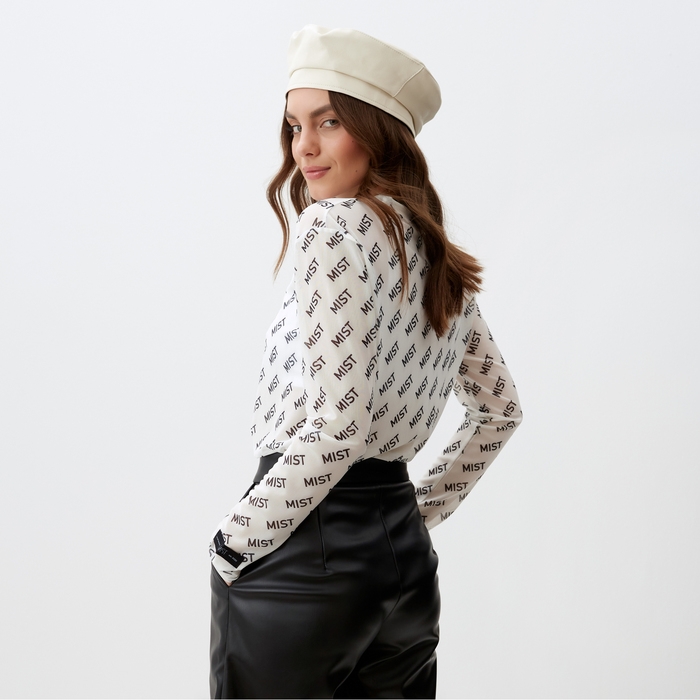 Лонгслив женский "MIST" цв. белый, р-р M/L