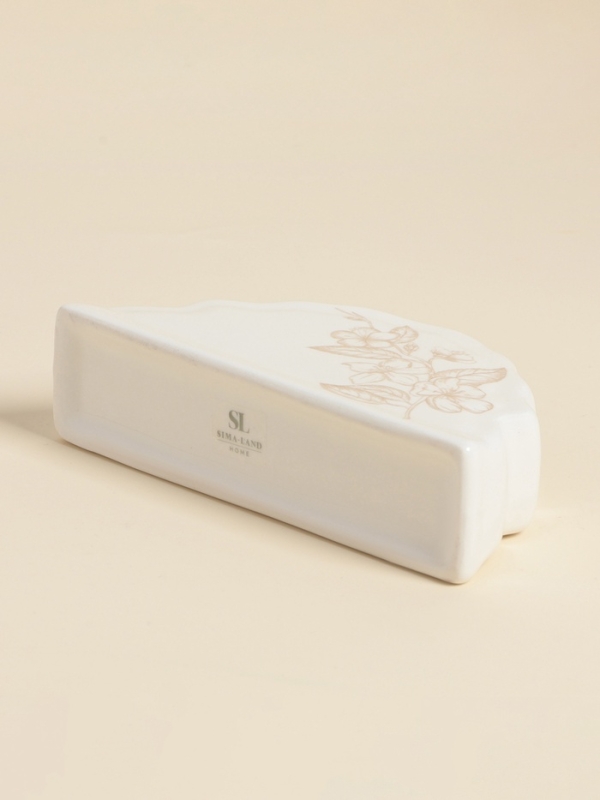 Салфетница SL Home &laquo;Аманде&raquo;, 15&times;4&times;7,8 см, фарфор, белая