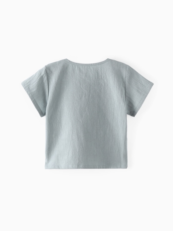 Рубашка (футболка) детская MINAKU, цвет серый, рост 74-80 см