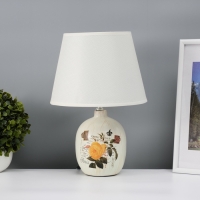 Настольная лампа с абажуром RISALUX &laquo;Аджена&raquo;, Е14, 40 Вт, 22.5&times;22.5&times;32.5 см