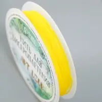 Резинка для плетения "Ярко-жёлтая" намотка 10 м, ширина 0,8 мм 6,5х6,5х1,3 см