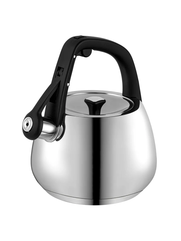 Чайник со свистком 2,5 л Mela-2,5L Серый нерж. стал