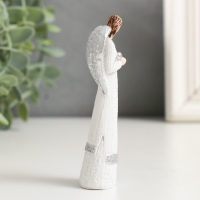 Сувенир полистоун "Безликий ангел с серебряными крыльями" МИКС 10 см