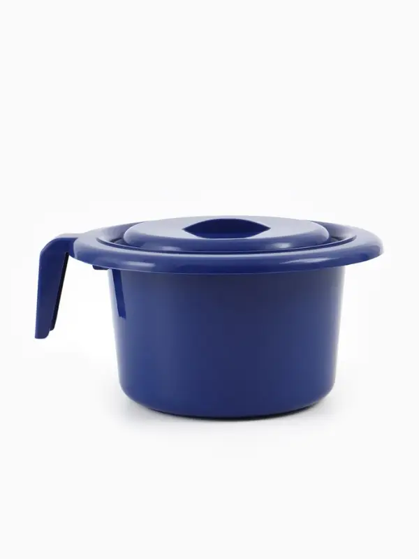 Горшок детский с крышкой, синий