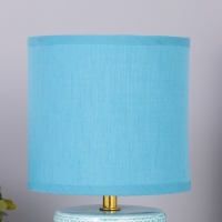 Лампа настольная "Юдзу" 1х40Вт Е14 голубой 15х15х30см