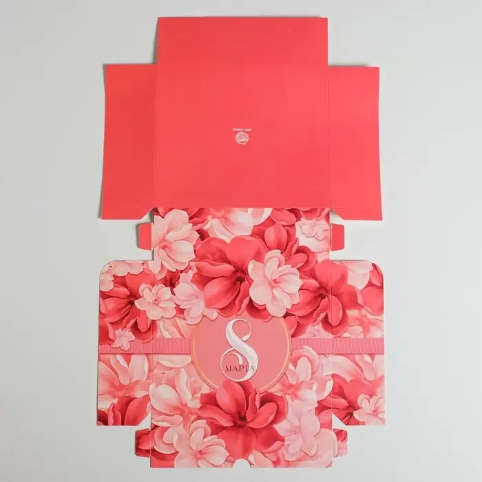 Кондитерская упаковка, коробка &laquo;8 марта&raquo;, 17 х 20 х 6 см