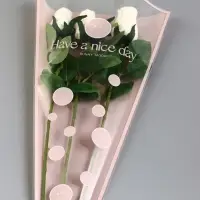 Пакет цветочный Конус, розовый, 28&times;9&times;44 см&plusmn;1 см