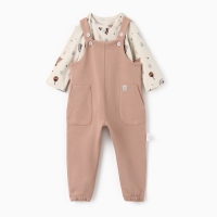 Набор (боди и комбинезон) Крошка Я "Новогодние игрушки", рост 74-80 см Набор (боди и комбинезон) Крошка Я "Новогодние игрушки", рост 74-80 см