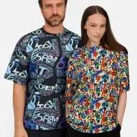 Футболка из бифлекса Morfiss с полной запечаткой на заказ, размер XL/XXL