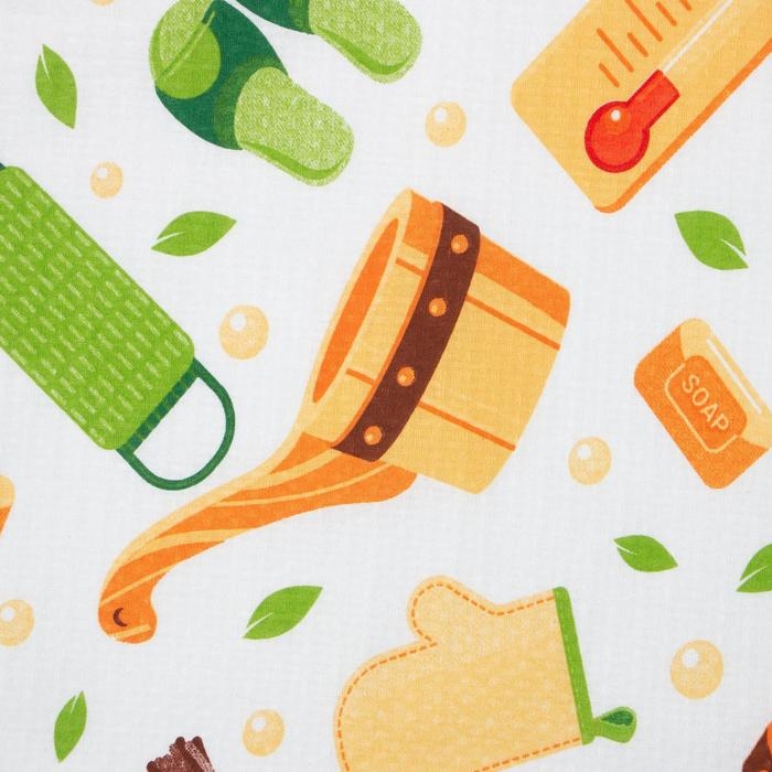 Полотенце Полотенце "С лёгким паром" 60х146 см, 100% хлопок 160гр/м2