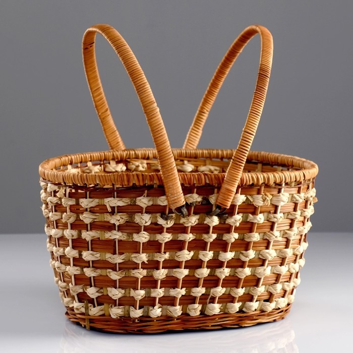 Корзина плетеная «Пикник», 26×35×37, ротанг Корзина плетеная «Пикник», 26×35×37, ротанг