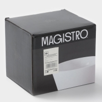 Набор салатников 4 шт 12х6 см Magistro "White Snow" 380 мл