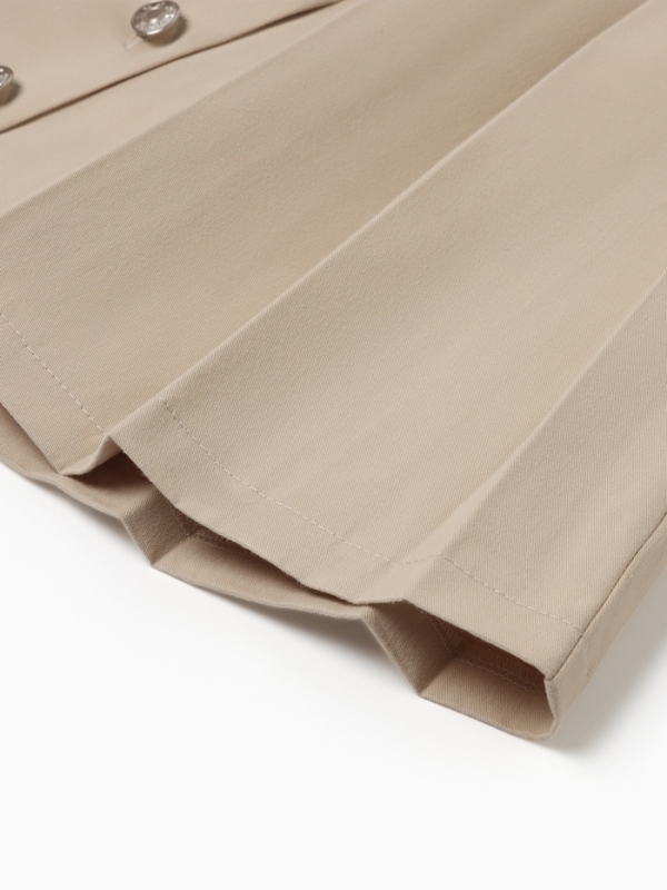 Платье для девочки MINAKU: Jeans collection, цвет бежевый, рост 146 см