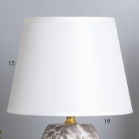 Лампа настольная "Валерия" 1х40Вт Е14  черный/белый 20х20х31см