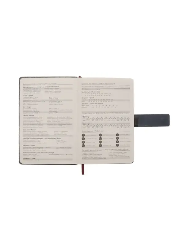 Ежедневник недатированный формат А5, с хлястиком, 128л, линия, пвх, Серый